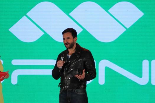 Brand ambassador Saif Ali Khan at the Launch of a Fashion Brand 'Spunk' in Mumbai