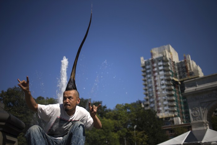 Japanese fashion designer Kazuhiro Watanabe, who holds the world record Weird World Records,World Records,Guinness record,Guinness record 2014,Guinness record 2015,world records list,world records 2013,world records human body,amazing world records,world records dance,easy world records to break
