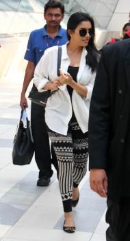 Asin Thottumkal Spotted at Domestic Airport