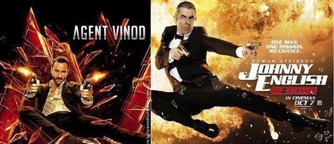 Agent Vinod Copied from Johnny English Movie Movie Poster Copied from Hollywood Movie,Copycat Bollywood film posters,Poster Copied,Bollywood Movie Posters copied from Hollywood,movie poster copied,movie poster,Hollywood Movie poster copied,Hollywood poster copied