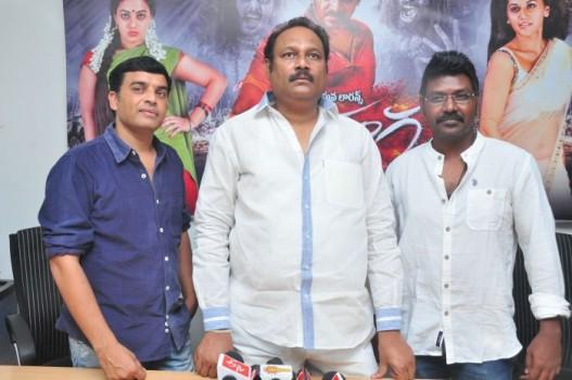 Producer Dil Raju, Bellamkonda Suresh and Actor Raghava Lawrence at Ganga Movie Successmeet