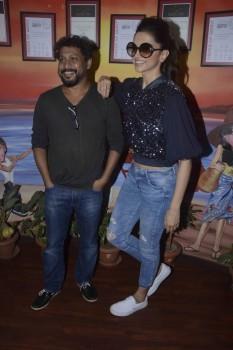 Shoojit Sircar and Deepika Padukone at Piku Movie Promotion
