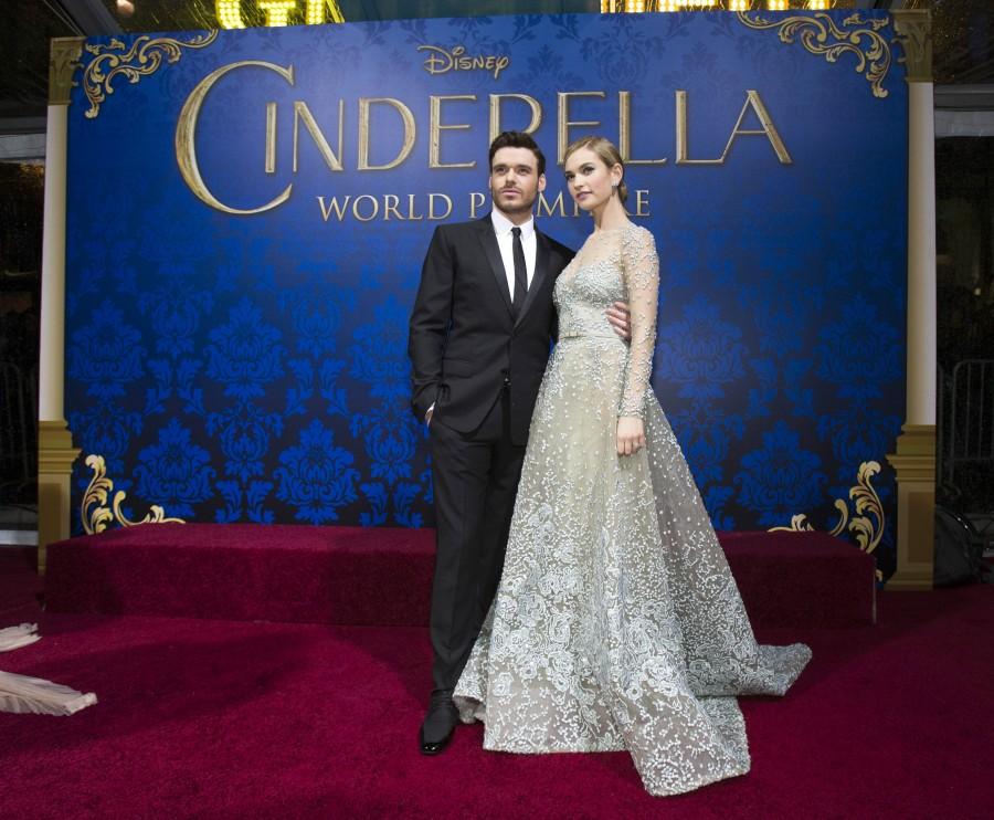 Lily James and Richard Madden (REUTERS) Cinderella,Lily James,Richard Madden,Holliday Grainger,El Capitan,star cast,premiere show,photos