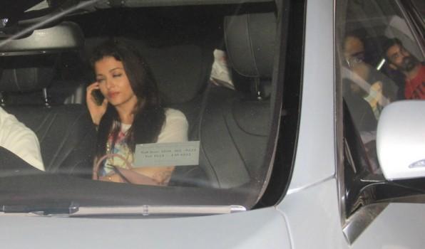 Aishwarya Rai watches PIKU Movie