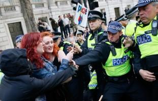 Anti-Tory Protests in London,Protests in London,Anti-Tory Protests,Police clash,Conservative Party,London,anti-government protesters,anti government protesters,Anti Tory protests,Anti Tory protes