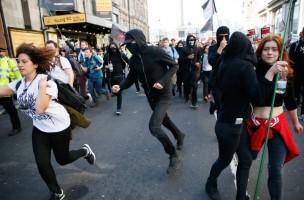 Anti-Tory Protests in London,Protests in London,Anti-Tory Protests,Police clash,Conservative Party,London,anti-government protesters,anti government protesters,Anti Tory protests,Anti Tory protes