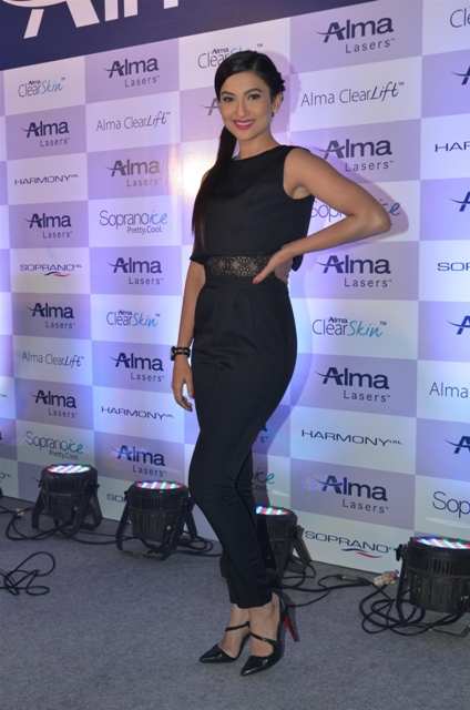 Gauahar Khan Gauahar Khan,Gauahar Khan photos,Gauahar Khan launch event,Alma Lasers,skin laser products