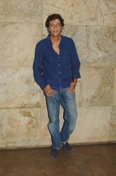 Chunky Pandey during the screening of 'Piku' at Light Box in Mumbai.