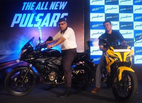 Bajaj Auto President (Motorcycles Business) Eric Vas at the launch of new age Pulsar range in Kolkata.