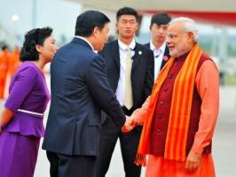 Narendra Modi,PM Narendra Modi begins his 3 Day China Tour,Narendra Modi in china,Narendra Modi reached china,Xi Jinping,Chinese President Xi Jinping,Prime Minister Narendra Modi,indian Prime Minister Narendra Modi,Indian Prime Minister Narendra Modi,PM N