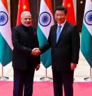 Prime Minister Narendra Modi meets Chinese President Xi Jinping