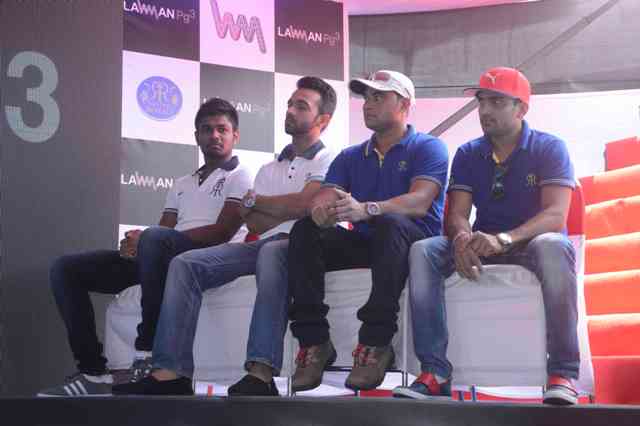 Rajasthan Royals Team Visit K Lounge Rajasthan Royals,Rajasthan Royals team photos,K Lounge,RR team,ipl 2015