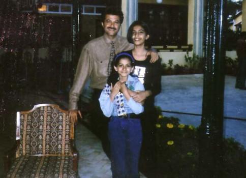 Sonam Kapoor with her family
