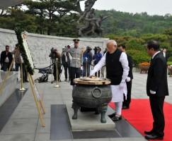 PM Narendra Modi in Seoul,Narendra Modi in Seoul,Narendra Modi,modi,Prime Minister Narendra Modi,three nation tour,modi three-nation tour,Seoul,Narendra Modi latest pics,Narendra Modi latest images,Narendra Modi pics,Narendra Modi images