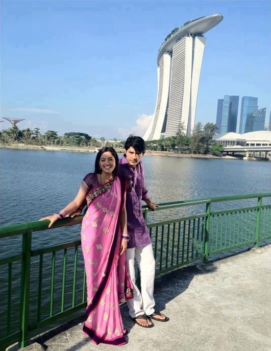 Sandhya aka Deepika Singh and Suraj aka Anas Rashid Diya Aur Baati Hum,Deepika Singh,Deepika slaps Rashid,Anas Rashid,Sandhya,Suraj,photos