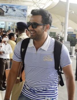 Rohit Sharma spotted at Airport