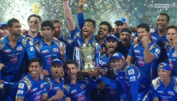 Mumbai Indians become IPL 2015 Champions