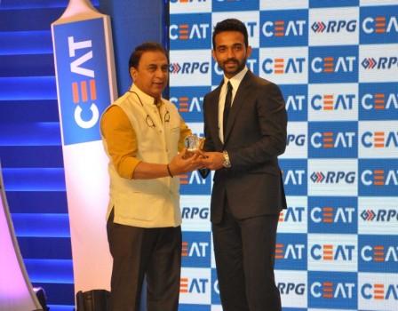 Ajinkya Rahane wins the International Indian cricketer of the year award