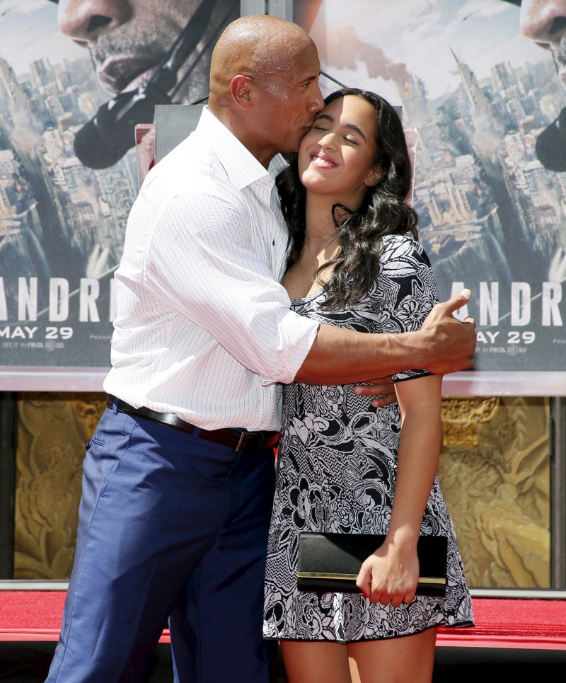 San Andreas star Dwayne Johnson leaves honoured with Handprint Ceremony,San Andreas,the rock,Dwayne Johnson,hollywood movie San Andreas,Dwayne Johnson leaves honoured with Handprint Ceremony,Handprint Ceremony,actor Dwayne Johnson,Dwayne Johnson pics,Dway