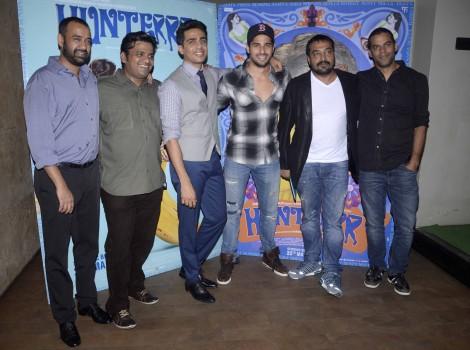 Gulshan Devaiah, Sidharth Malhotra, Anurag Kashyap and others during special screening of Gulshan Devaiah-Radhika Apte's 'Hunterrr'