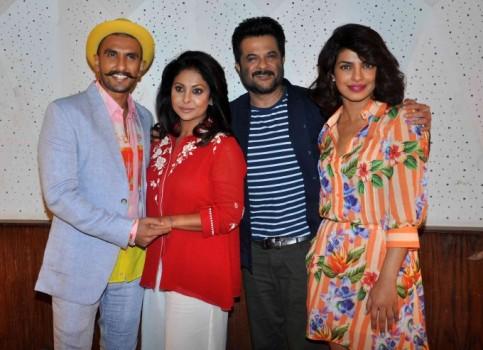 Ranveer Singh, Shefali Shah, Anil Kapoor and Priyanka Chopra at Dil Dhadakne Do Press Meet