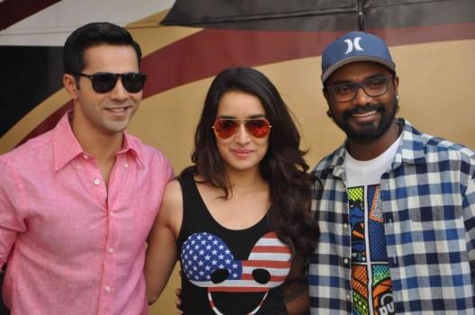 Varun Dhawan and Shraddha Kapoor at ABCD 2 Movie Promotion at Mehboob Studio