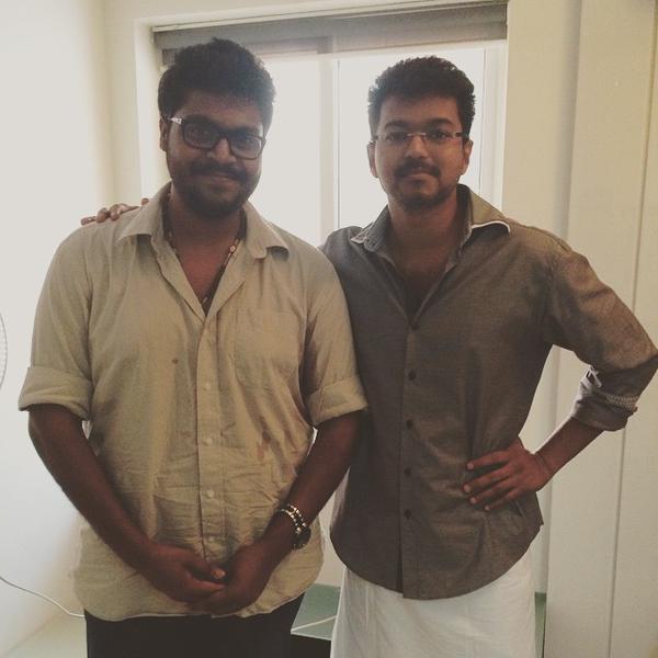 Ilayathalapathy Vijay with Ajay Gnanamuthu and Aravinnd Singh Ilayathalapathy Vijay with Ajay Gnanamuthu and Aravinnd Singh,Ilayathalapathy Vijay,vijay,Ajay Gnanamuthu,Aravinnd Singh,vijay latest pics,puli,vijay in puli,vijay latest images,vijay latest photos,vijay latest stills