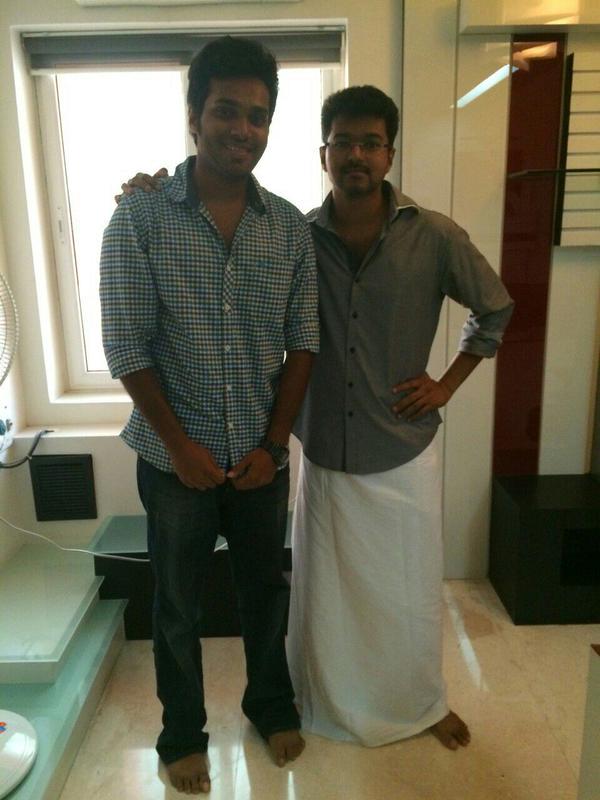 Ilayathalapathy Vijay with Ajay Gnanamuthu and Aravinnd Singh Ilayathalapathy Vijay with Ajay Gnanamuthu and Aravinnd Singh,Ilayathalapathy Vijay,vijay,Ajay Gnanamuthu,Aravinnd Singh,vijay latest pics,puli,vijay in puli,vijay latest images,vijay latest photos,vijay latest stills