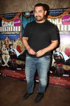 Aamir Khan watch Tanu Weds Manu Returns at Light Box