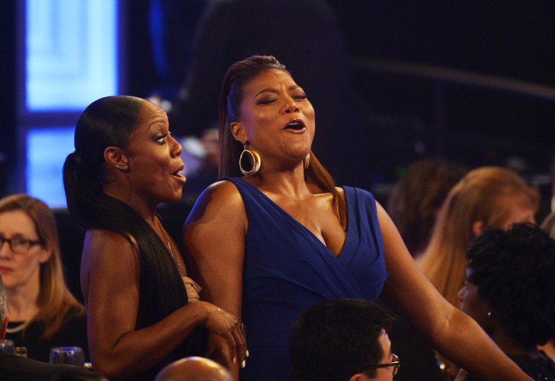 Queen Latifah mingles in the audience during the 5th Annual Critics' Choice Television Awards in Beverly Hills Critics' Choice Television Awards,Critics Choice Television Awards,Critics Choice Television Awards 2015,fifth annual Critics' Choice TV Awards,Critics' Choice Awards,Critics' Choice TV Awards 2015