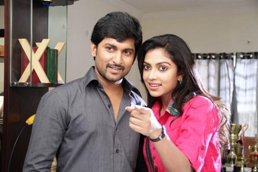 Nani and Amala Paul star in Telugu film 'Janda Pai Kapiraju'.