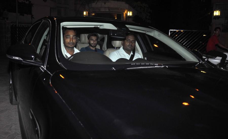 Ranveer Singh outside Karan Johar's Residence Deepika Padukone,Ranveer Singh,Karan Johar,Sidharth Malhotra,photos