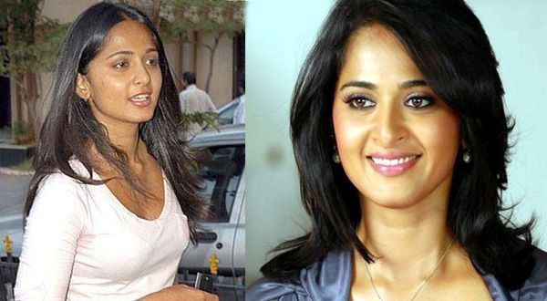 Anushka Shetty With and Without Make Up