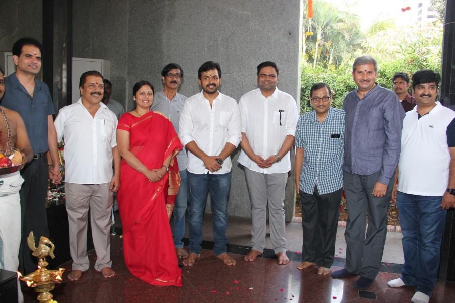 Nagarjuna and Karthi starrer was launched at Chennai on 15th March. Karthi,Nagarjuna,Shruti haasan,Jayasudha,Karthi nagarjuna film launch,Karthi nagarjuna film launch photos