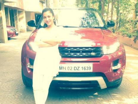 Shruti Hassan with her new Range Rover
