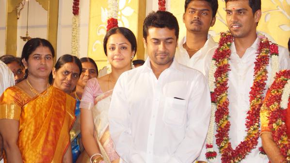 Suriya and Jyothika at SR Prabhu wedding