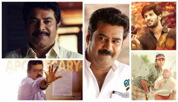 62nd Filmfare Awards South 2015 Dulquer Salmaan, Nivin Pauly, Mammootty, Biju Menon, Suresh Gopi Nominated