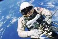 Astronaut Ed White floats in the microgravity of space fifty years ago during the first U.S. spacewalk outside the Gemini IV spacecraft in this NASA picture taken June 3, 1965.