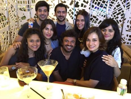 Dia Mirza and Neha Dhupia at IIFA Awards 2015