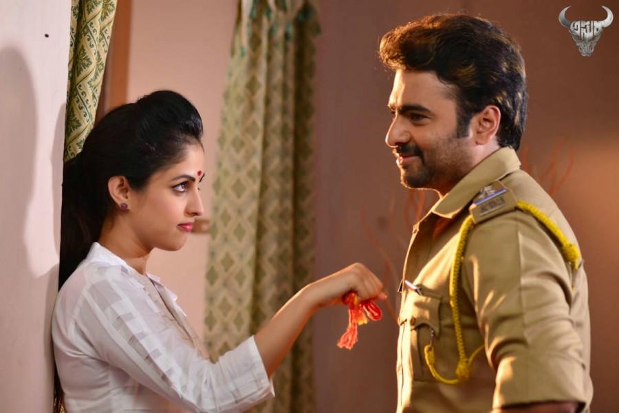 Nara Rohit and Priya Banerjee Asura,telugu movie Asura,Nara Rohit,Priya Banerjee,Asura movie poster,Asura poster,telugu movie Asura poster,Asura stills,Asura pics,Asura images,Asura photos