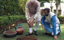 Narendra Modi Planted a Kadam Tree at 7RCR