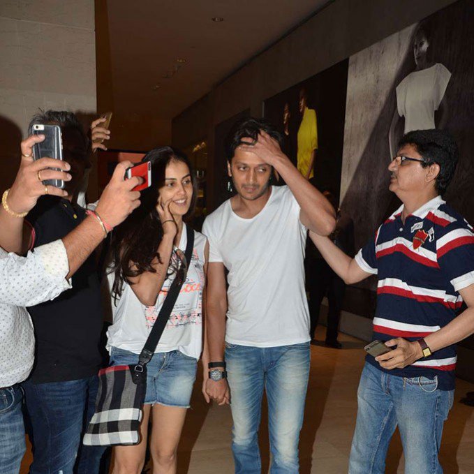 Riteish Deshmukh and Genelia Deshmukh Spotted Wearing Matching Outfits While Shopping in Malaysia Riteish Deshmukh and Genelia Deshmukh Shopping in Malaysia,Riteish Deshmukh and Genelia Deshmukh,Riteish Deshmukh,Genelia Deshmukh,Genelia D'Souza,iifa 2015,iifa 2015 pics,iifa 2015 images,iifa 2015 photos