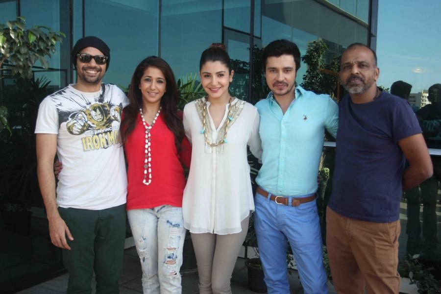 Actors Neil Bhoopalam, Anushka Sharma and Darshan Kumar attended a media interaction of film 'NH10' in Mumbai on 16 March 2015. Anushka Sharma,NH10,Darshan kumar,Neil Bhoopalam,NH10 promotions
