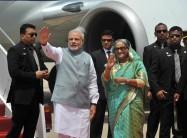 Narendra Modi and Bangladesh PM Sheikh Hasina