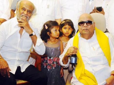 Rajinikanth and Kalaingar Karuna Nidhi