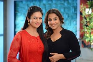 Vidya Balan on the sets of Ye Hai Mohabbatein,Vidya Balan,Ye Hai Mohabbatein,Divyanka Tripathi,actress Vidya Balan