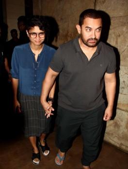 Aamir Khan with his wife Kiran Rao at light box Mumbai