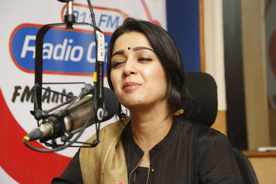 Actress Charmme Kaur Promotes Jyothi Lakshmi at Radio City Charmi Kaur,actress Charmi Kaur,Jyothi Lakshmi,Charmi Kaur Promoting Jyothi Lakshmi movie at Radio City,Charmi Kaur at Radio City,Charmme Kaur,actress Charmme Kaur