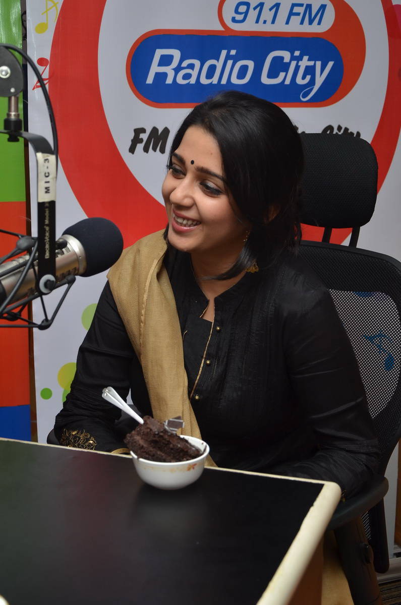 Actress Charmme Kaur at Radio City Charmi Kaur,actress Charmi Kaur,Jyothi Lakshmi,Charmi Kaur Promoting Jyothi Lakshmi movie at Radio City,Charmi Kaur at Radio City,Charmme Kaur,actress Charmme Kaur