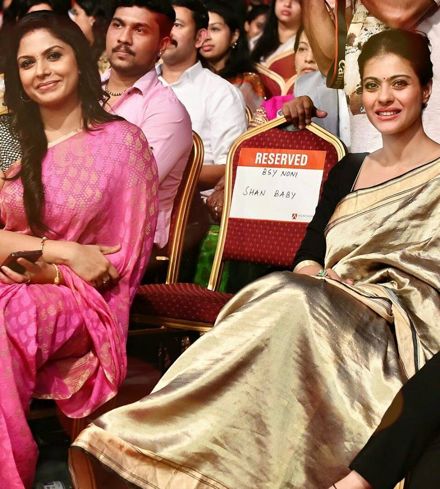 Asha Sharath and Kajol at Asiavision Awards 2015 Kajol,kajol at asiavision awards,kajol latest photos